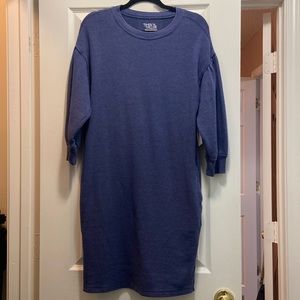 Blue Time & Tru sweatshirt dress size small
